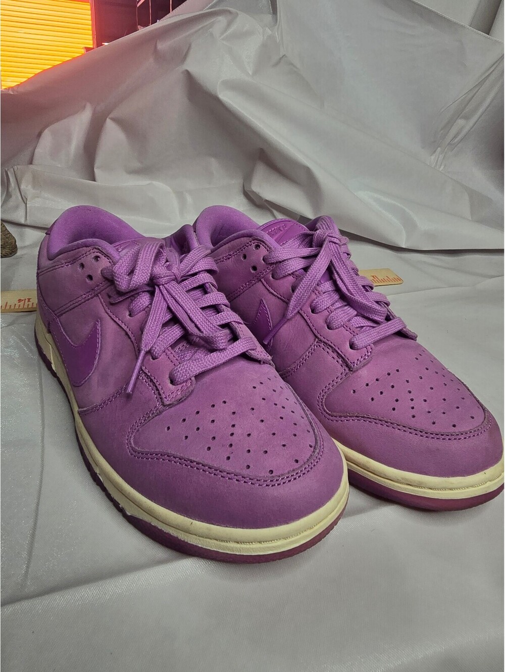 Nike Dunk Low Purple Suede Sneakers